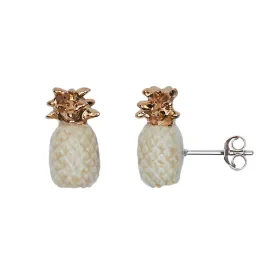 Beige Pineapple Studs