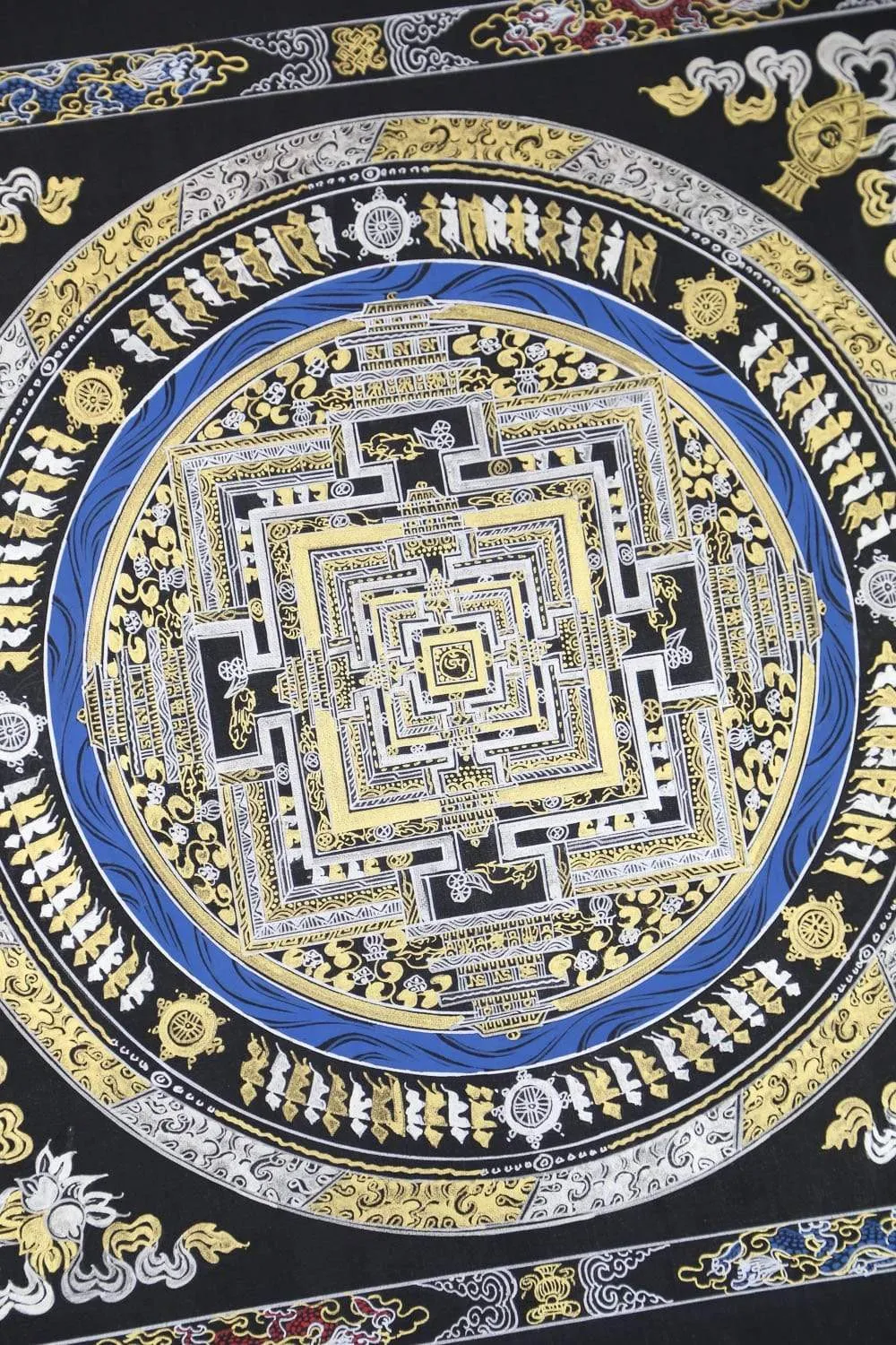 Black & Gold Mandala Thangka