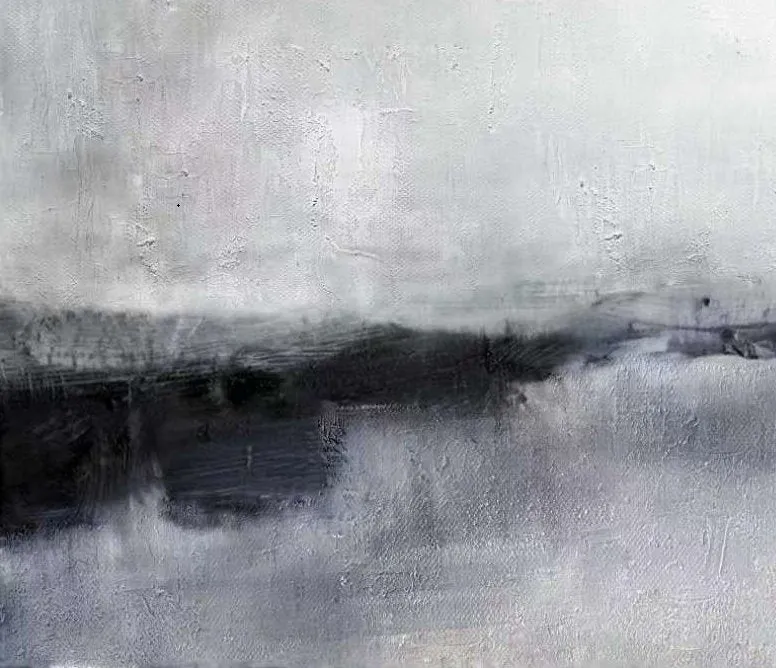 Black And White Landscape Painting Original Sky Painting Qp101