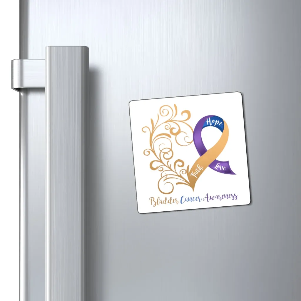 Bladder Cancer Awareness Magnet (White Background) (3 Sizes Available)