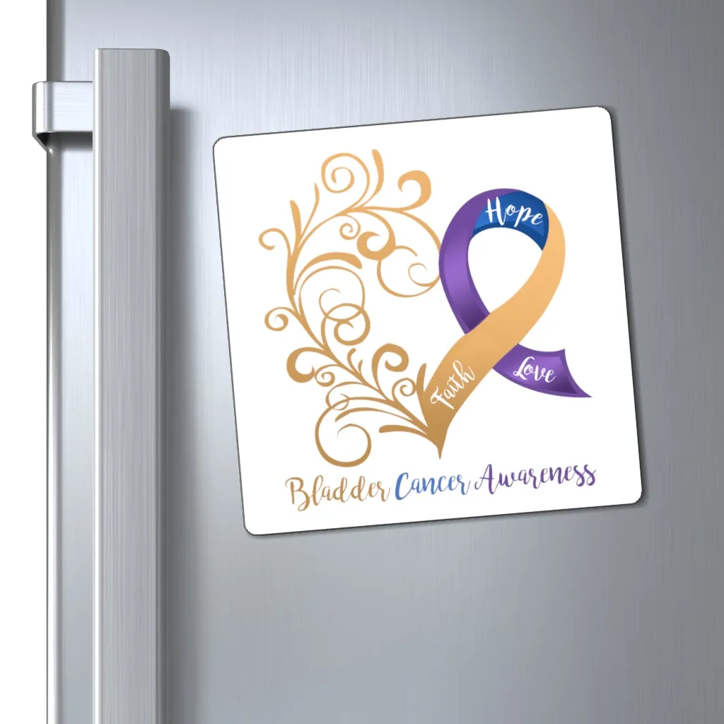 Bladder Cancer Awareness Magnet (White Background) (3 Sizes Available)