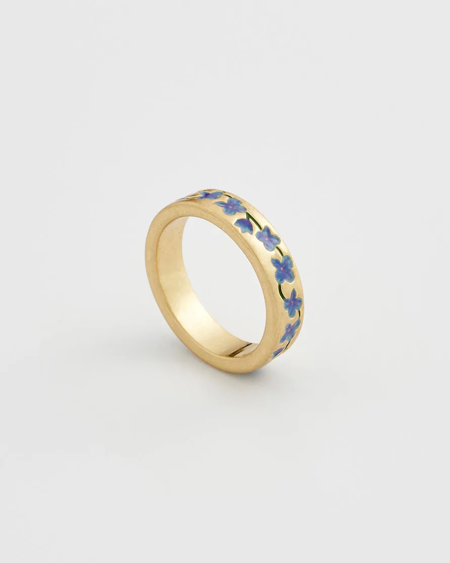 Blue Forget Me Not Ring