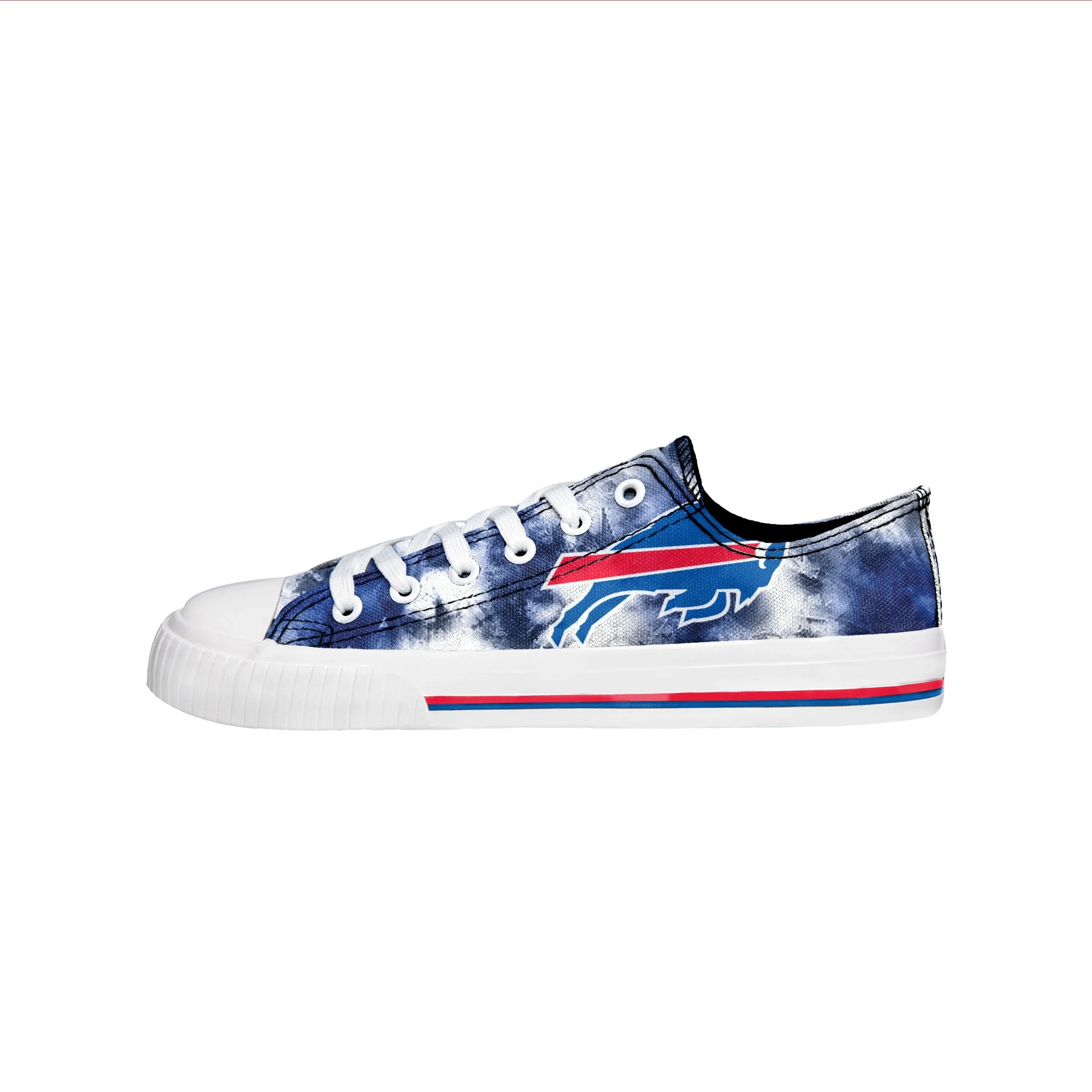 Buffalo Bills NFL Womens Low Top Tie-Dye Canvas Shoes