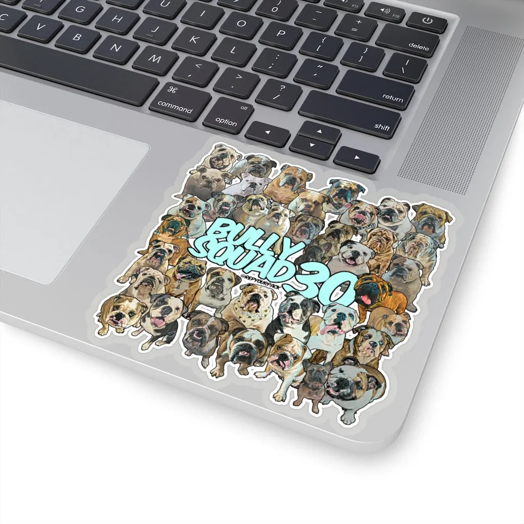 Bully Squad 30 Turquoise Sticker