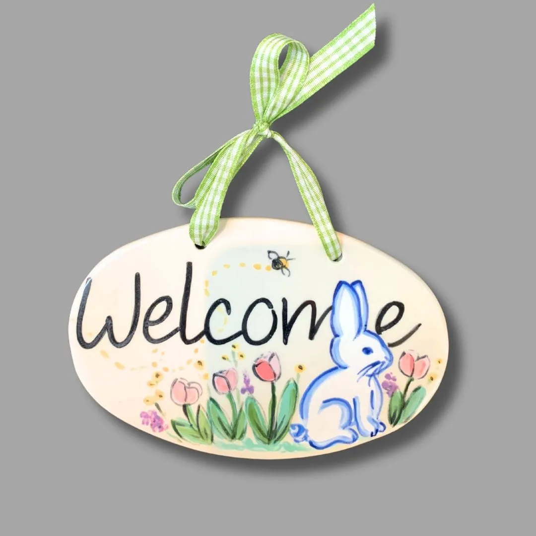 Bunny Welcome Tile