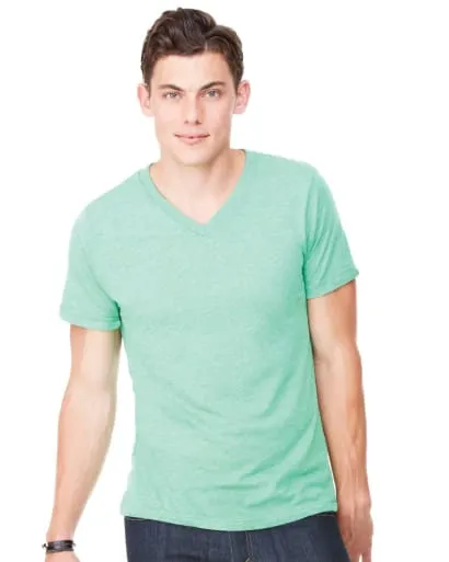 Canvas Triblend V-Neck Tee-CA3415