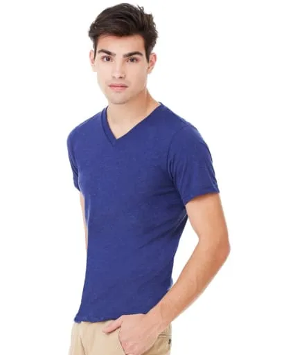 Canvas Triblend V-Neck Tee-CA3415