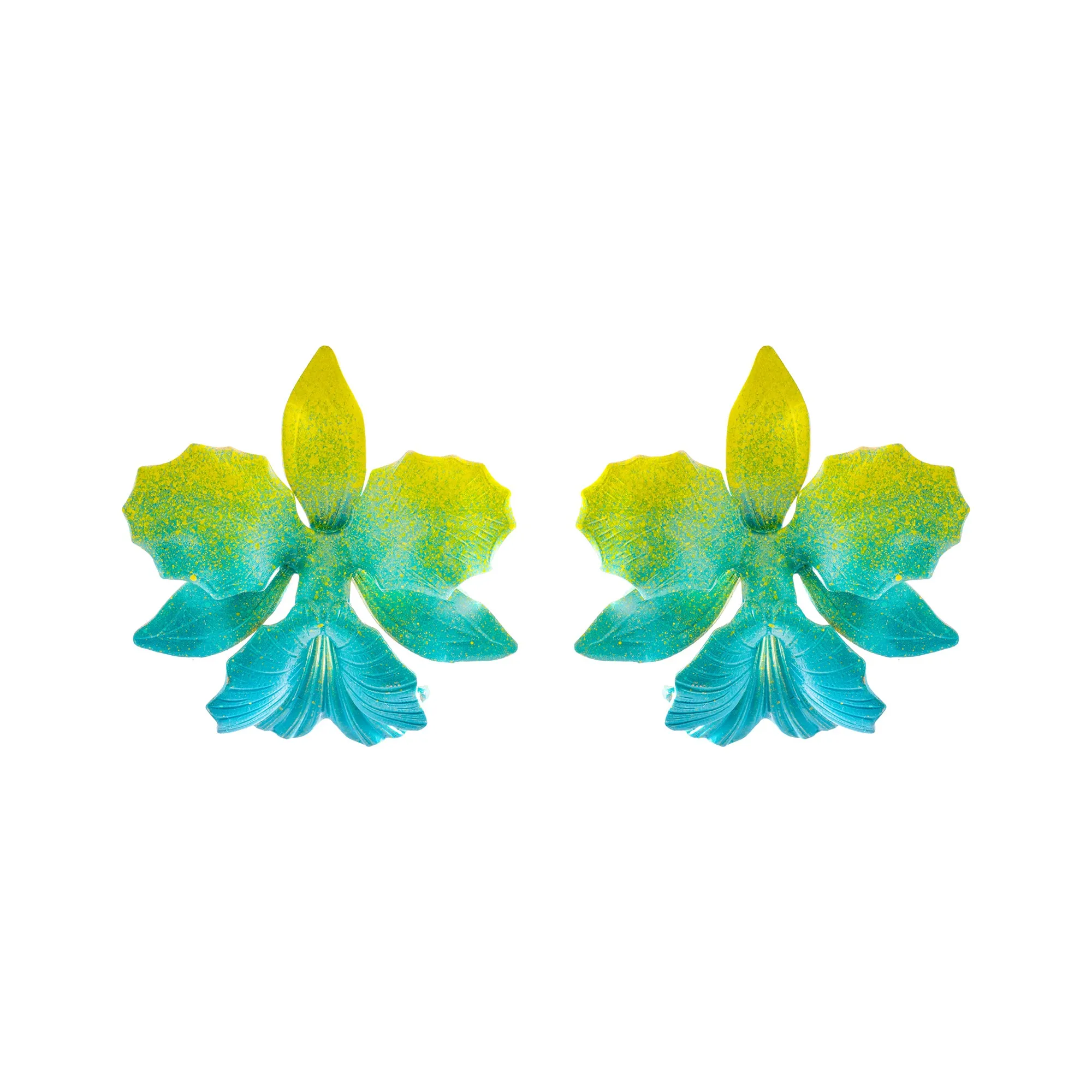 Carib Laelia Orchid Studs