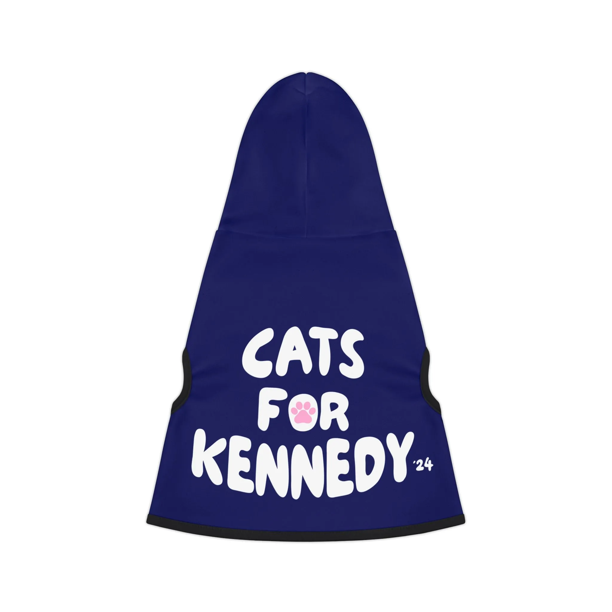 Cats for Kennedy Pet Hoodie in Navy