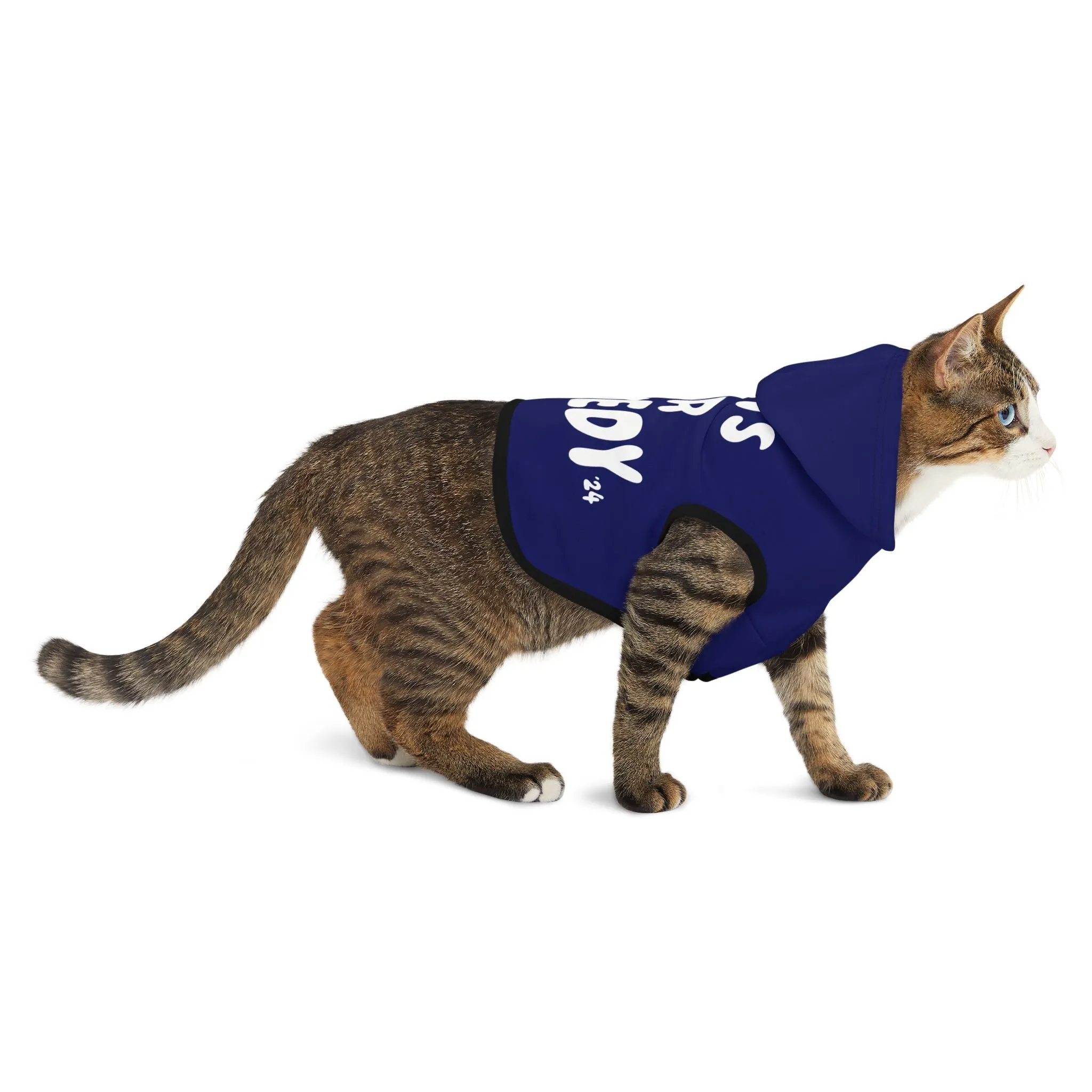 Cats for Kennedy Pet Hoodie in Navy