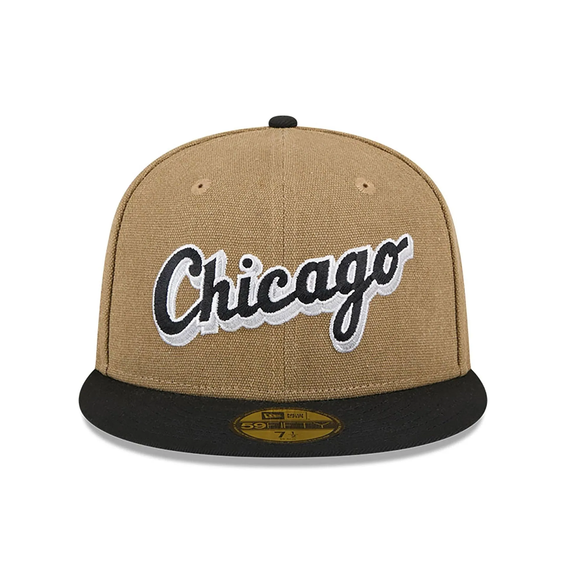 Chicago White Sox Canvas Crown Beige 59FIFTY Fitted Cap