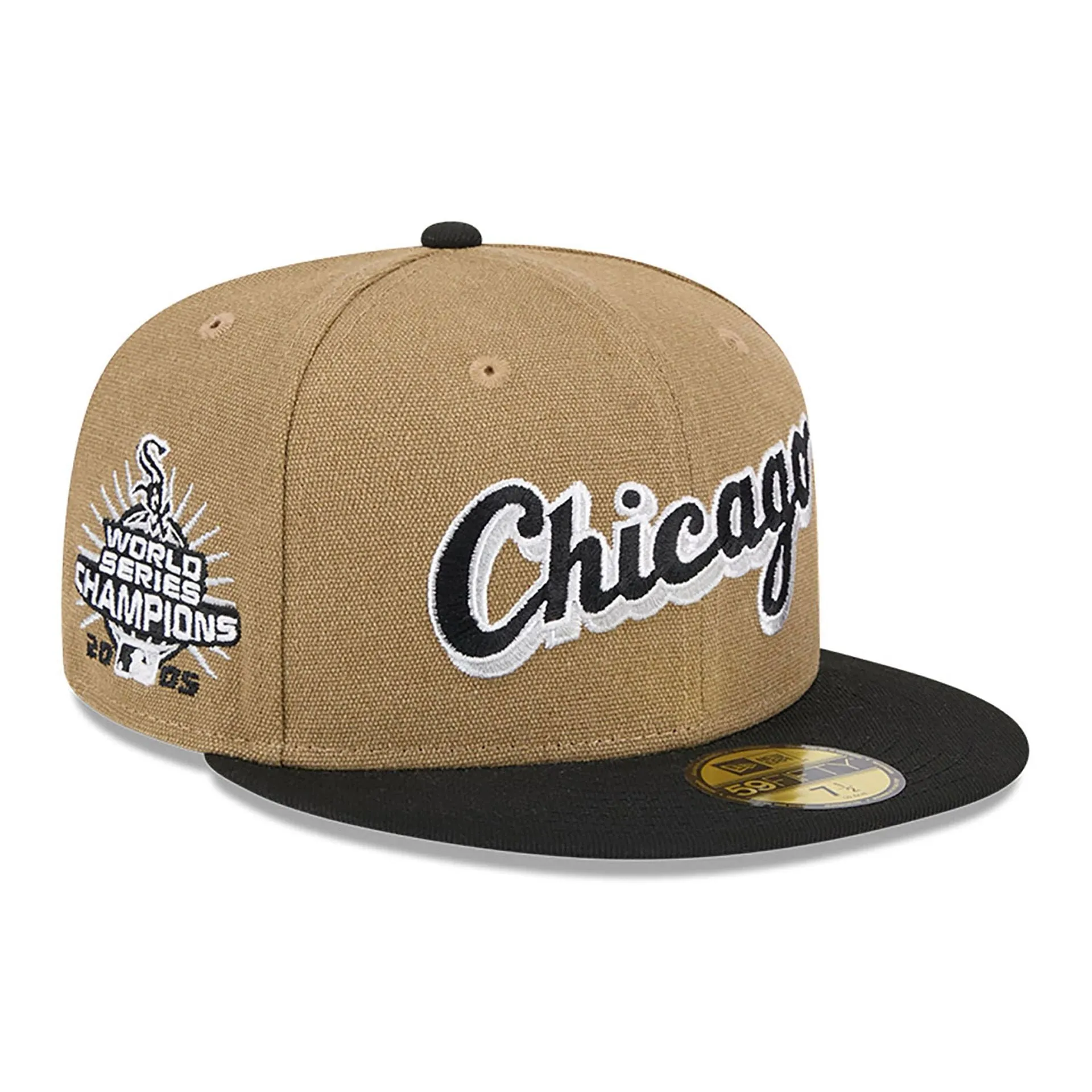 Chicago White Sox Canvas Crown Beige 59FIFTY Fitted Cap