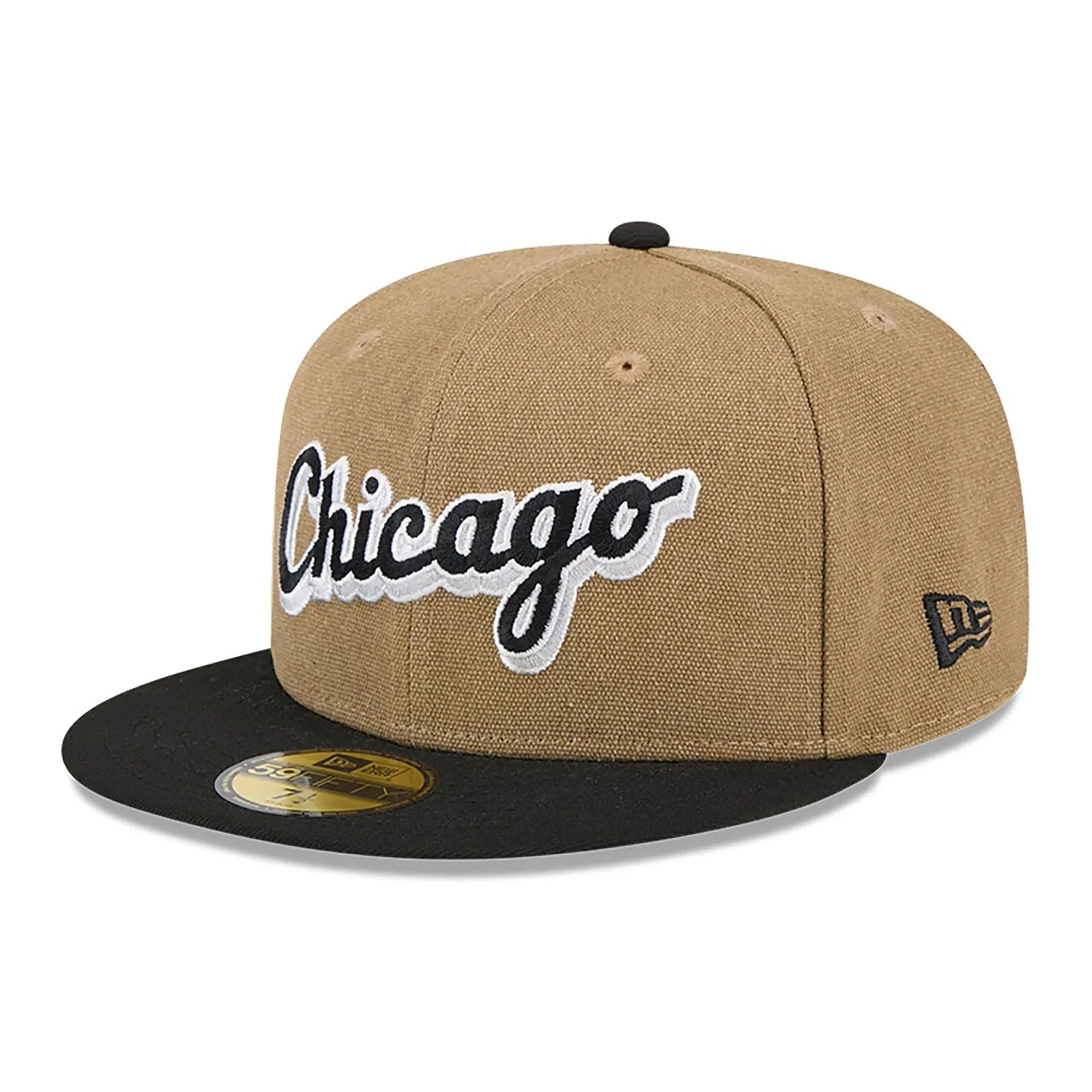 Chicago White Sox Canvas Crown Beige 59FIFTY Fitted Cap