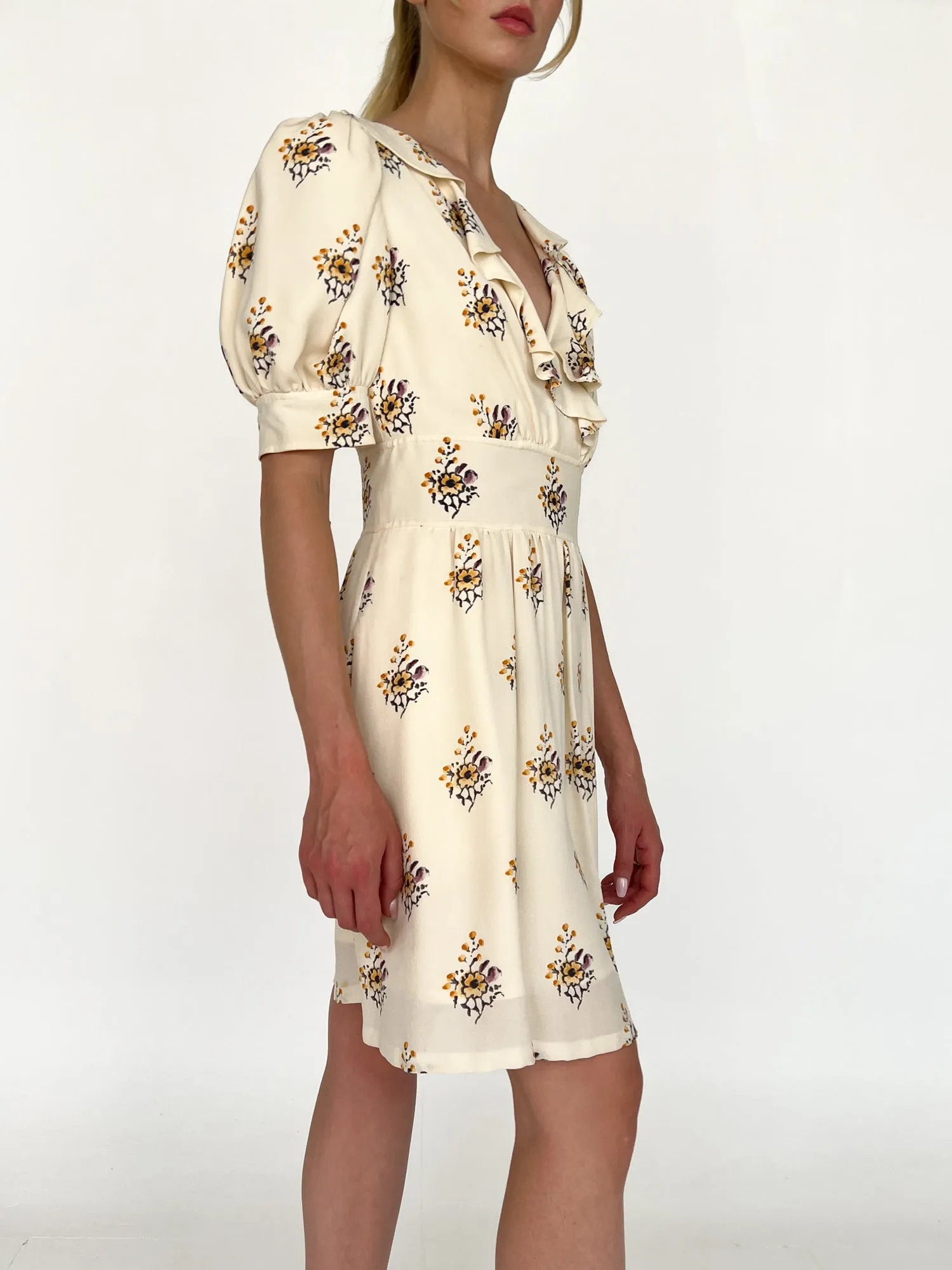 Chloe Painted Florals Dress (S-M)