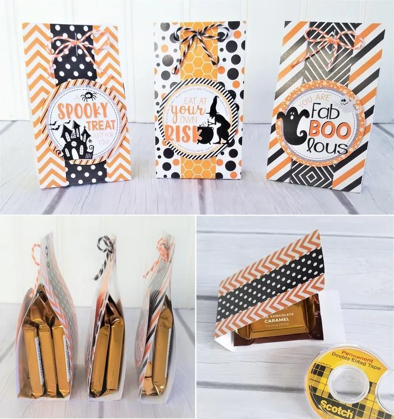 Chocolate Squares Envelops & Tags {HALLOWEEN} PRINTABLE