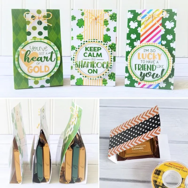 Chocolate Squares Envelops & Tags {ST. PATTY'S DAY} PRINTABLE