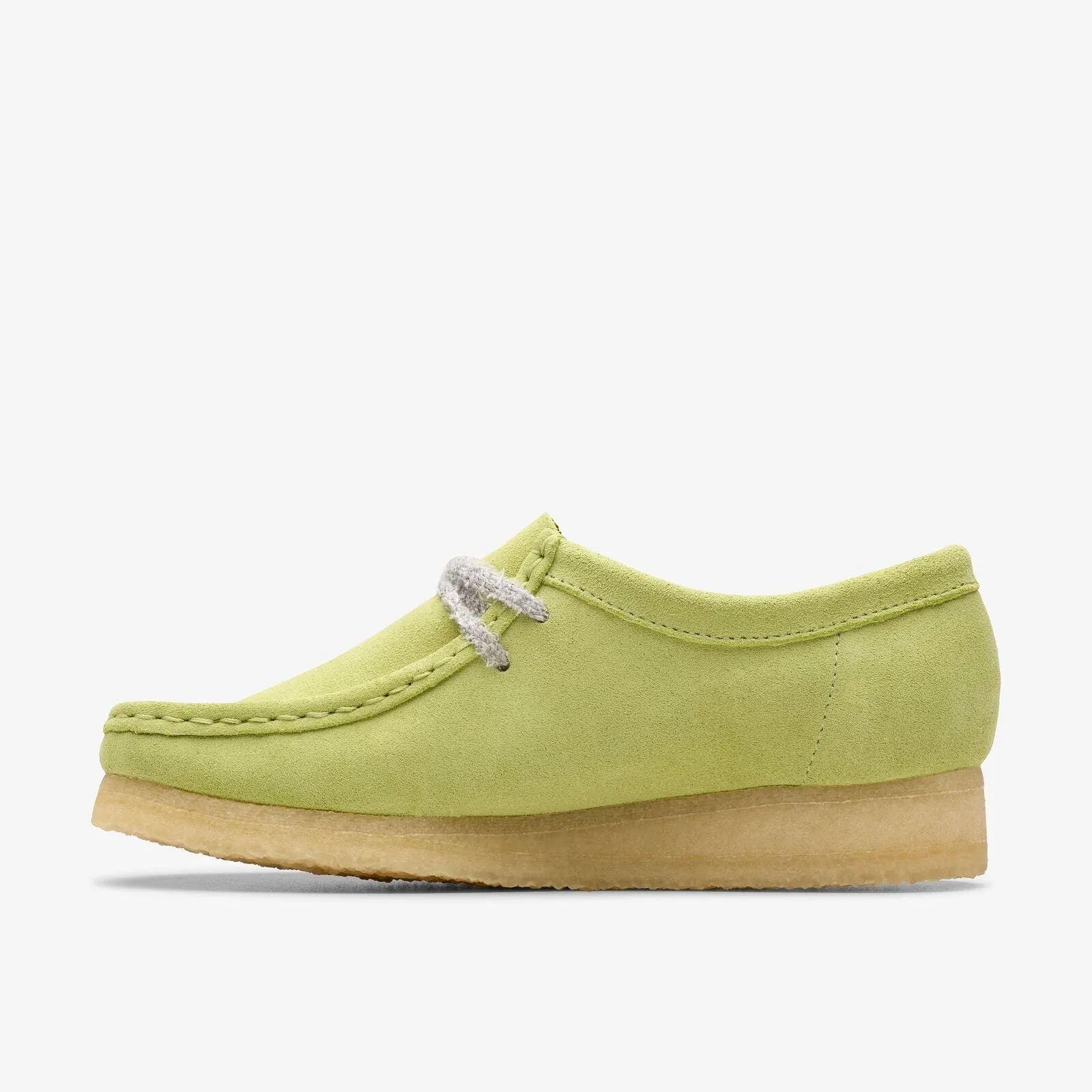 Clarks Originals Wallabee Low Top Women's Pale Lime Suede 26175670