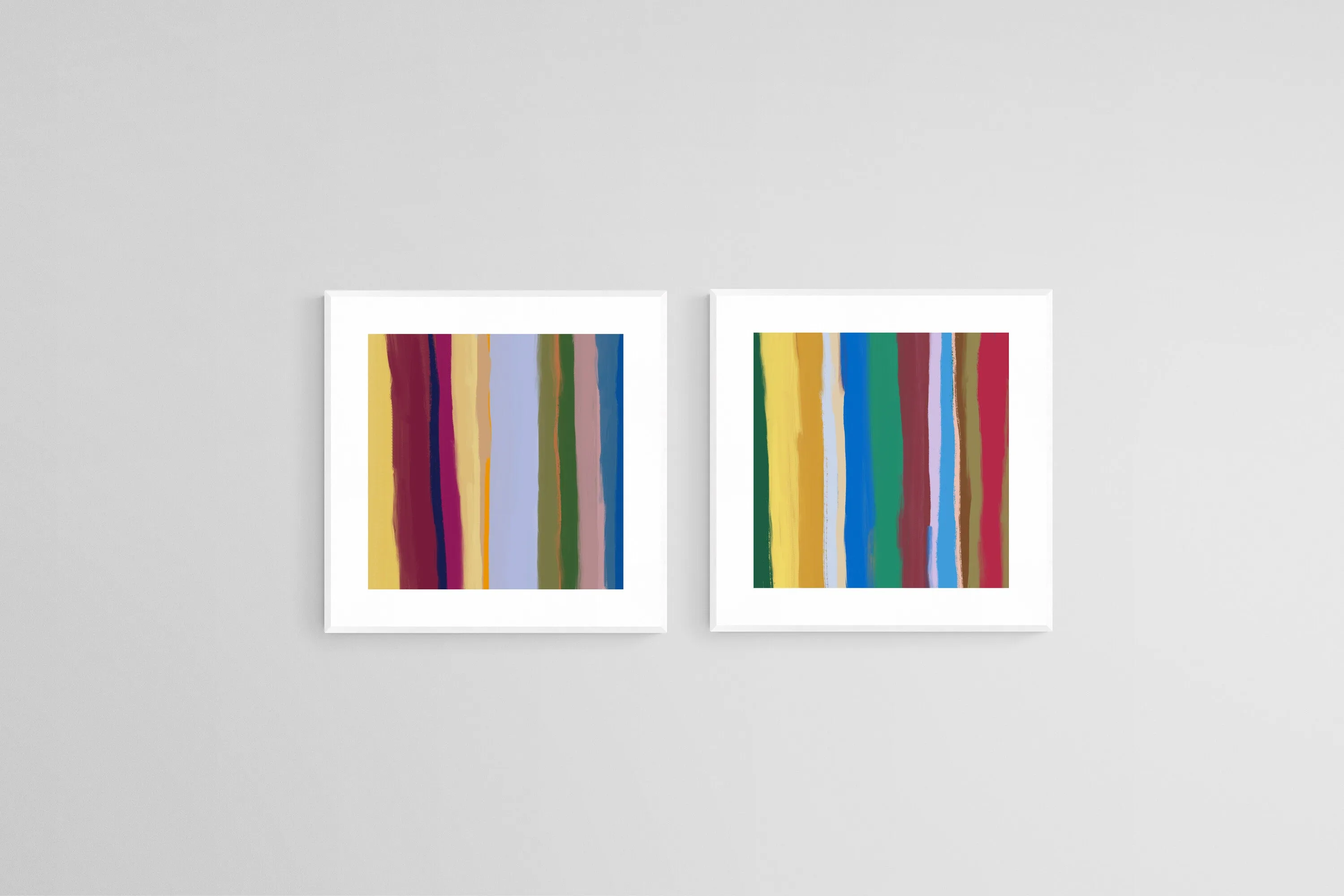 Coloured Stripes Set