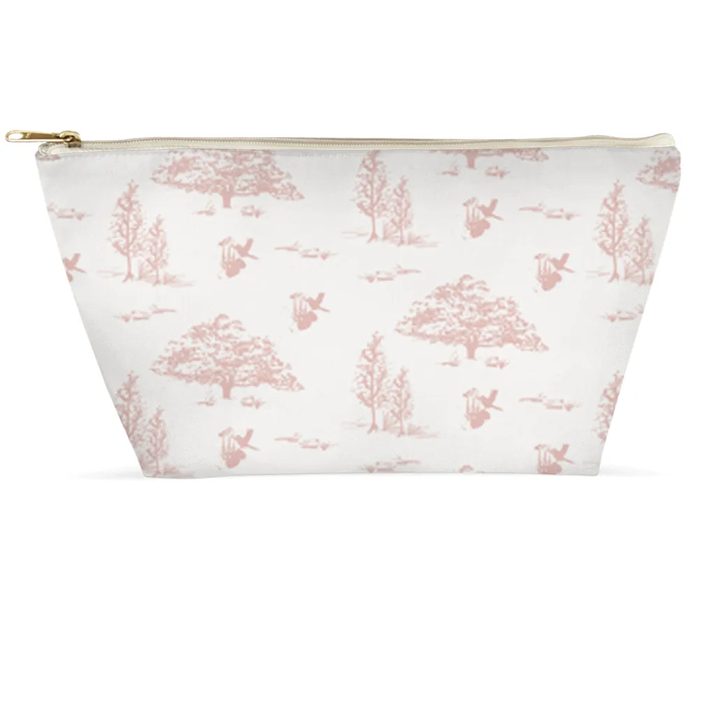 Cosmetic Bag - Toile Pink