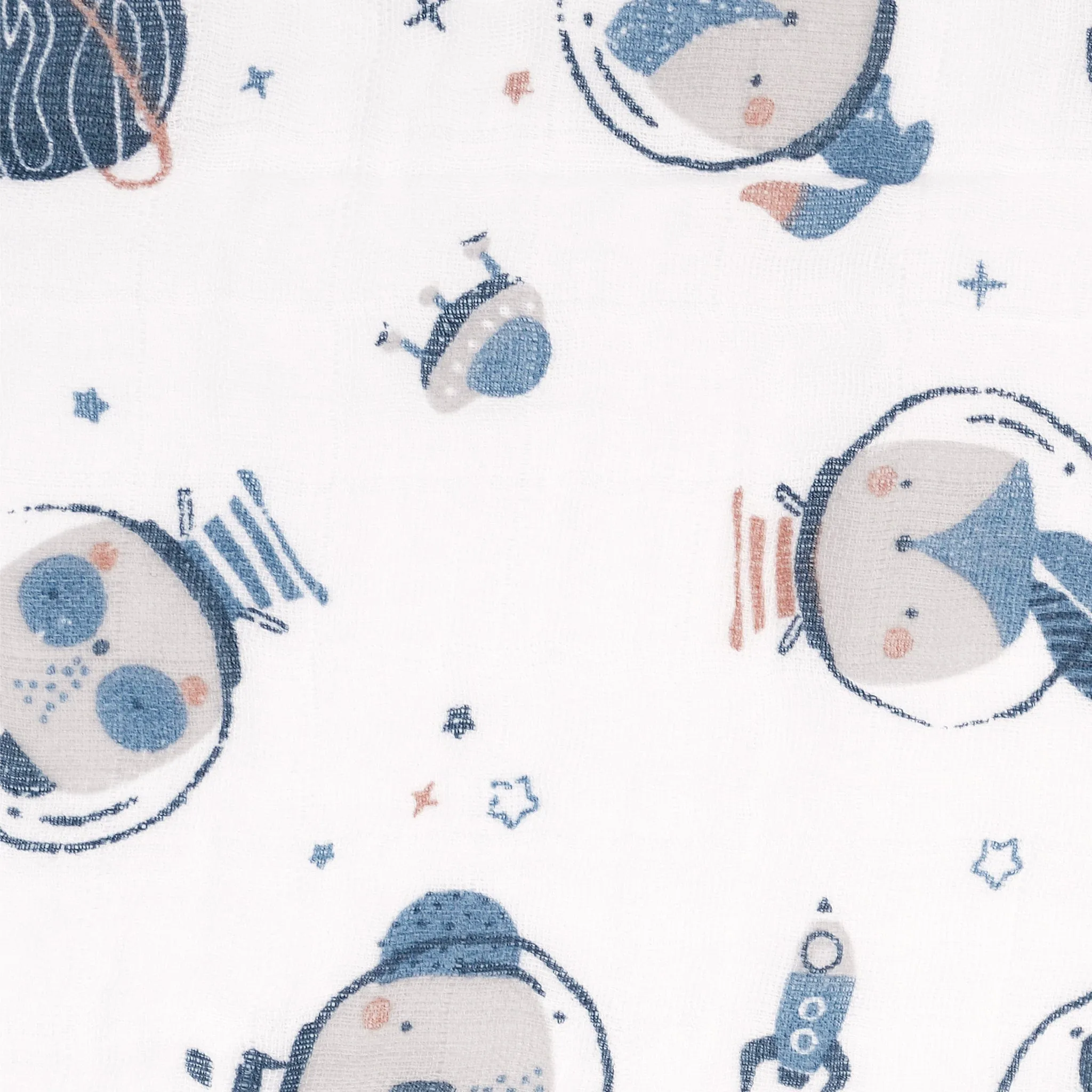 Cotton muslin swaddle - Astronauts