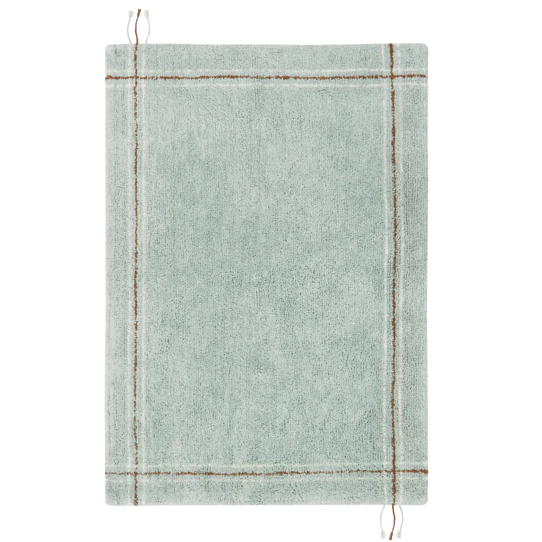 Cuisine Washable Rug - Blue Sage