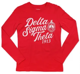 Delta Sigma Theta M3 Long Sleeve Tee Red