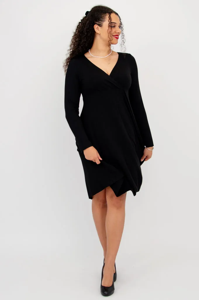 Denver Dress, Black, Bamboo