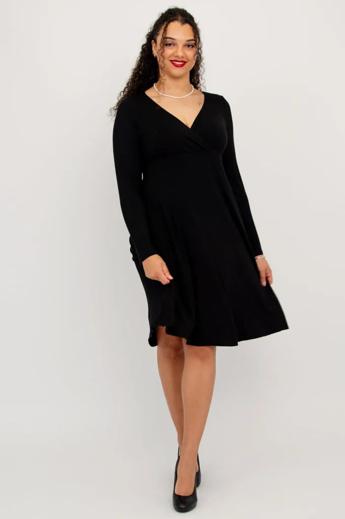 Denver Dress, Black, Bamboo