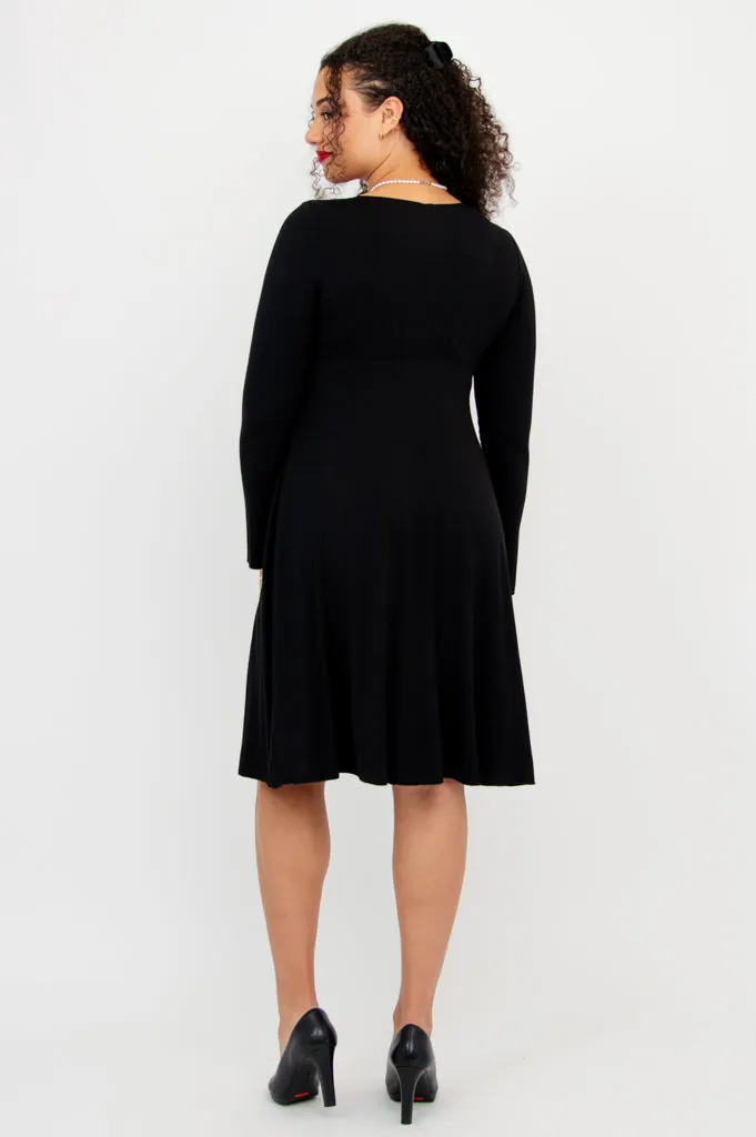 Denver Dress, Black, Bamboo