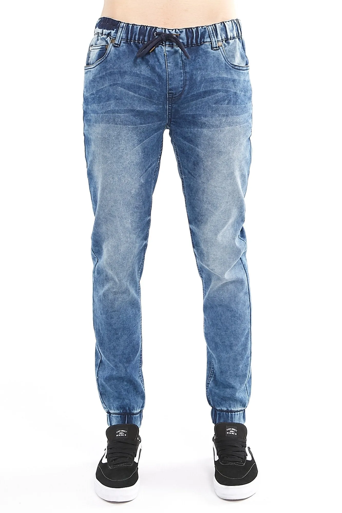 DNM Works Guys Faded Blue Denim Jagger Jogger