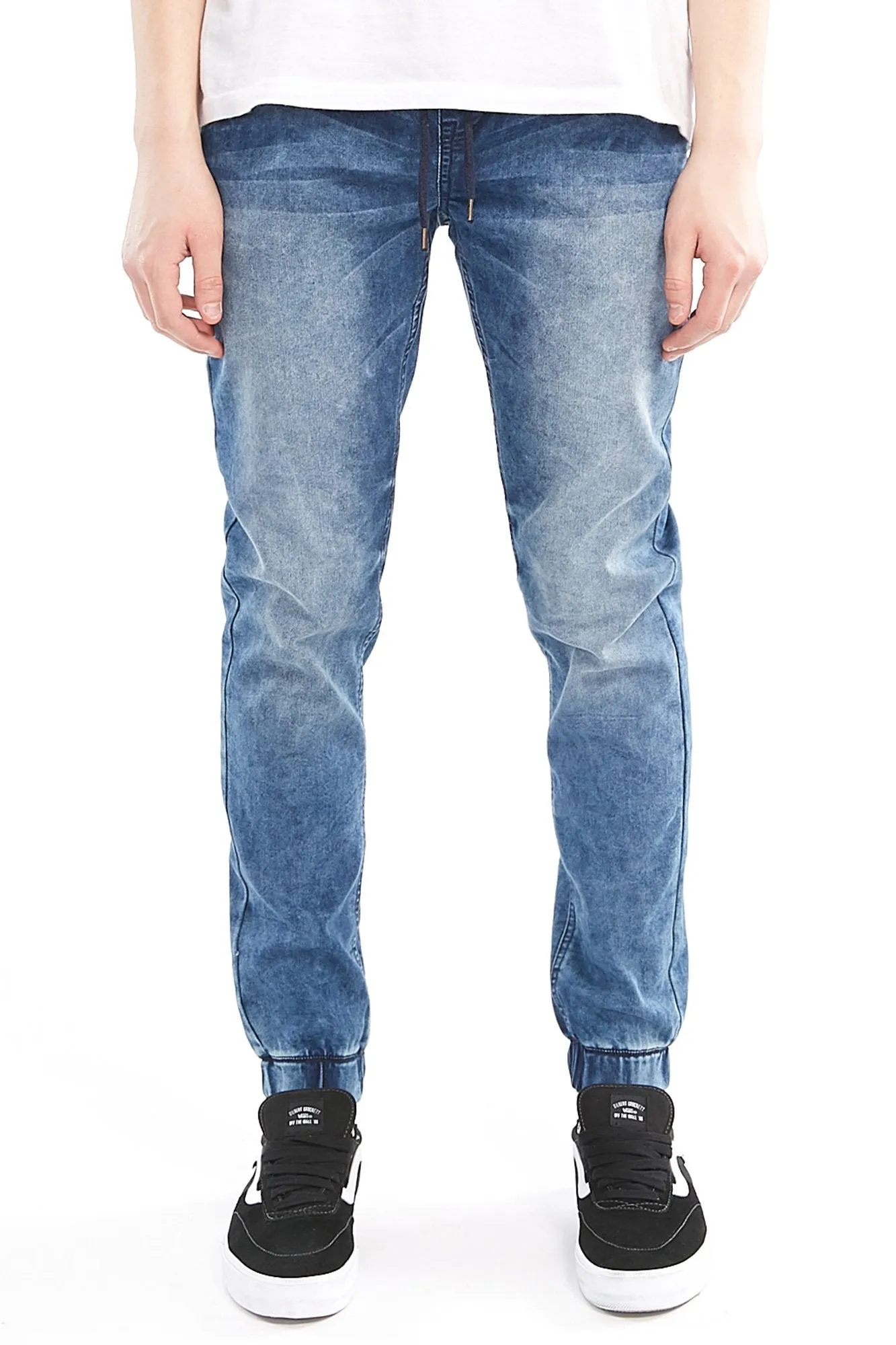 DNM Works Guys Faded Blue Denim Jagger Jogger