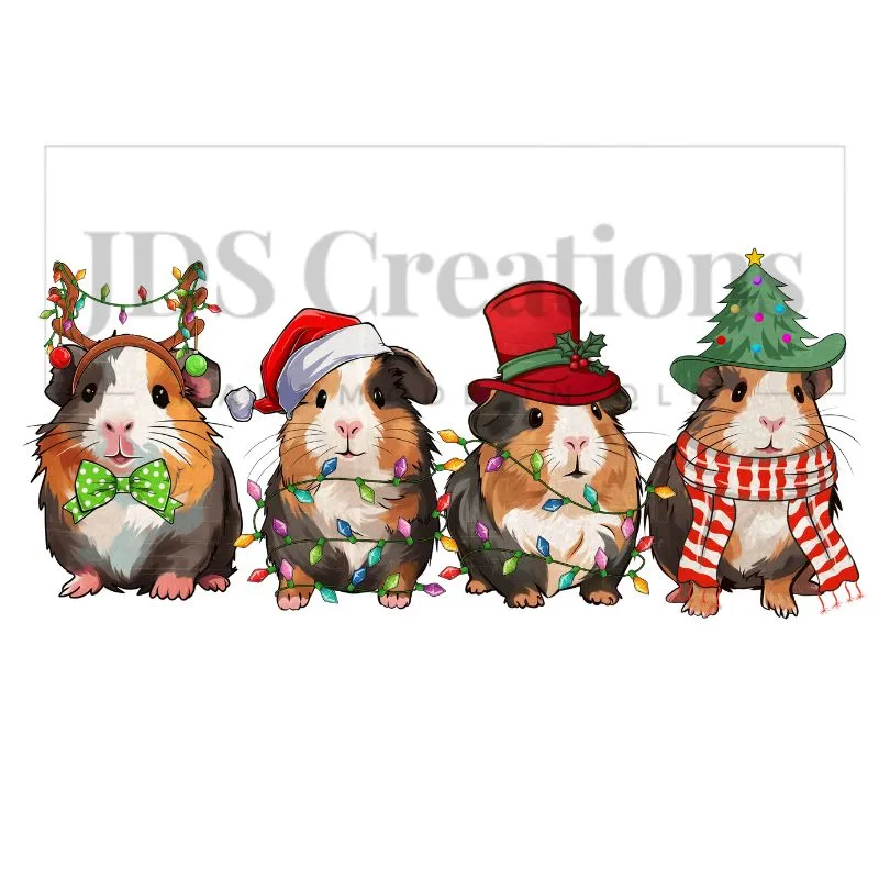 DTF Transfer - Xmas Guinea Pigs