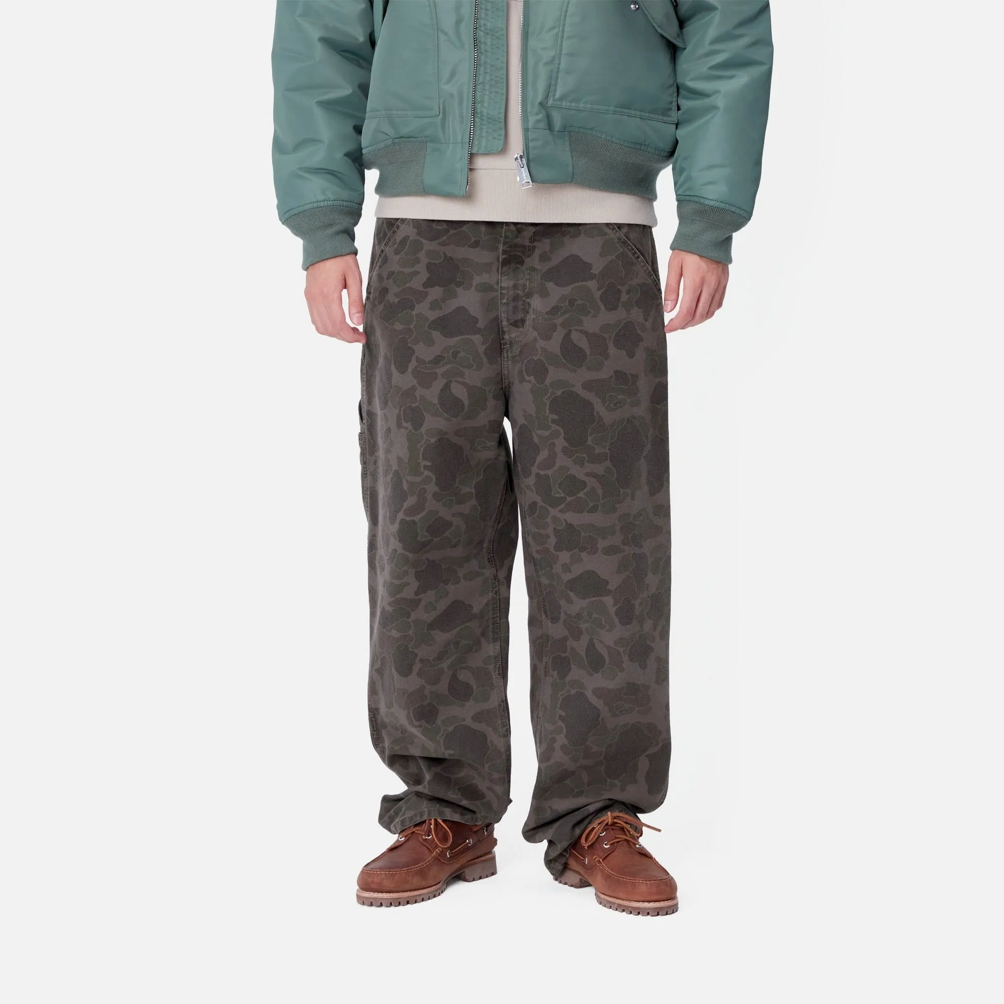 Duck Camo Single Knee Pant | Green / Graphite (garment dyed)