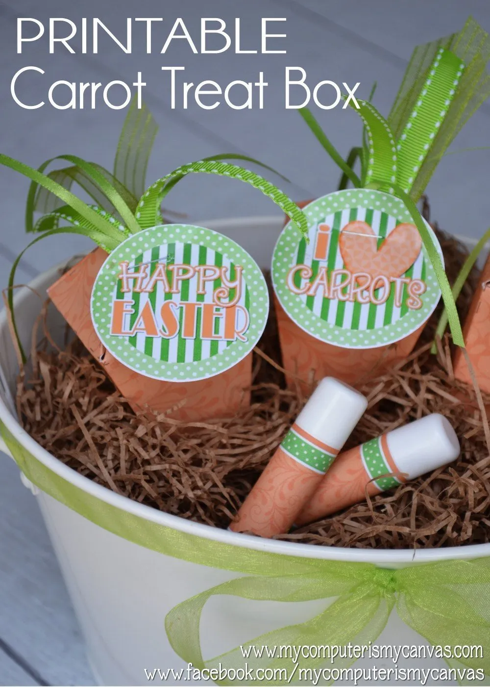 Easter Carrot Treat Box PRINTABLE {Clearance}