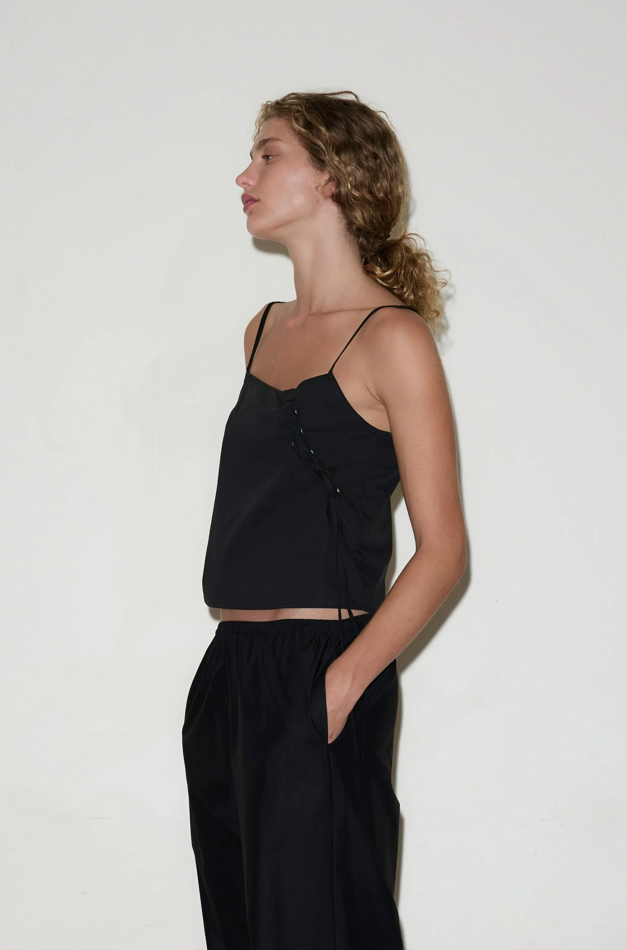 Eyelet Top - Black