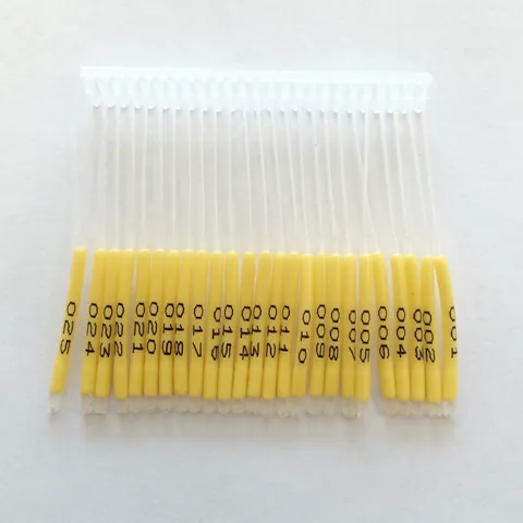 Fish Tags, Numbered 1-1000, Yellow