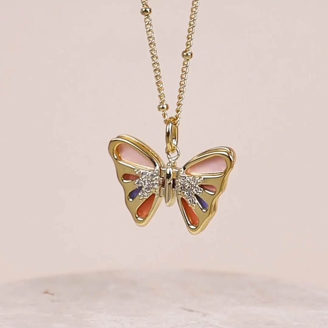 Flutter Gold Necklace