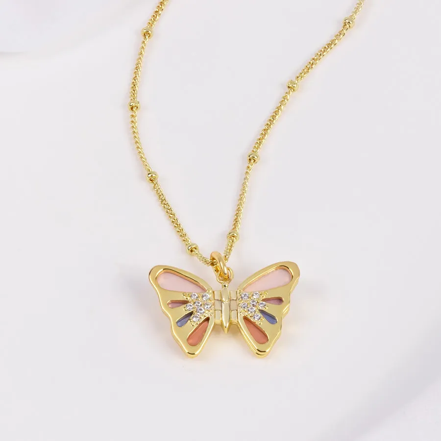 Flutter Gold Necklace