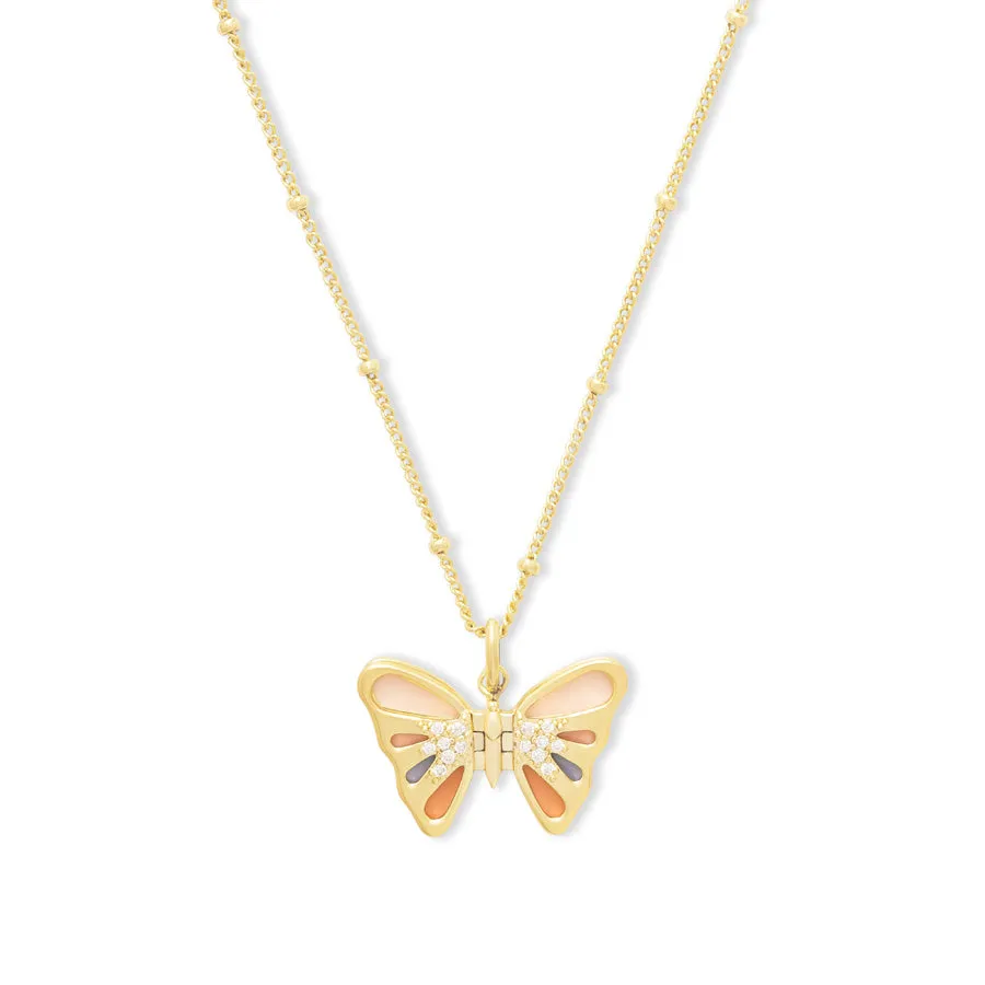 Flutter Gold Necklace