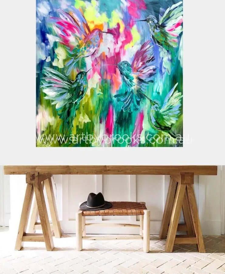 Forest flight   - original on gallery  canvas 120x120cm