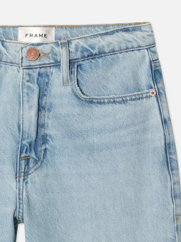 Frame Le Jane Crop Bite Hem Jean in Fizz Indigo