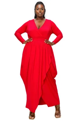 Giuliana Tulip Hem Maxi Dress