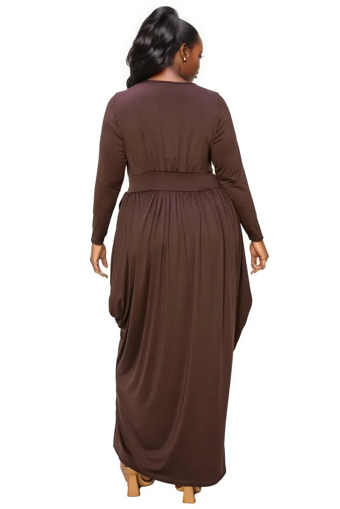 Giuliana Tulip Hem Maxi Dress