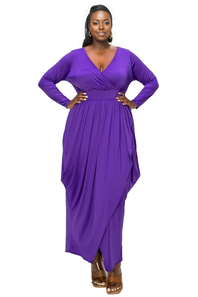 Giuliana Tulip Hem Maxi Dress