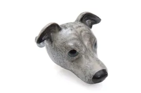 Grey Whippet Doorknob