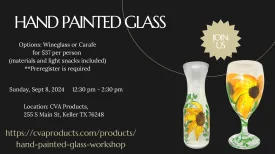 HAND-PAINTED GLASS WORKSHOP