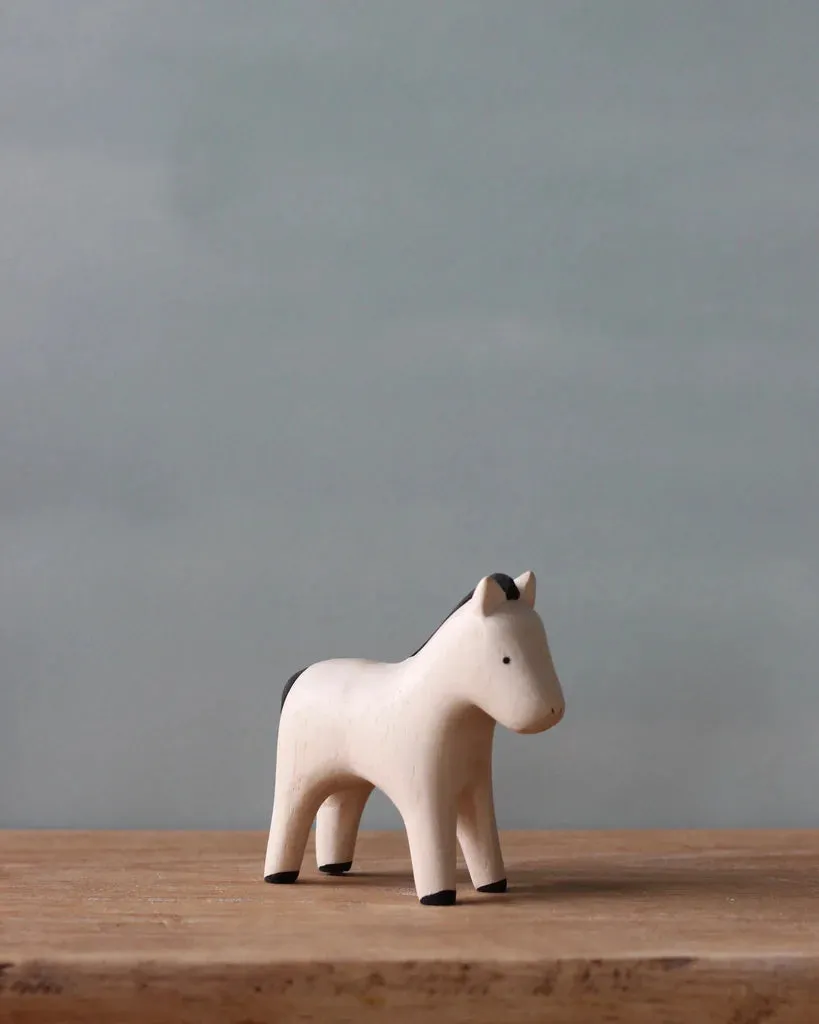 Handmade Tiny Wooden Farm Animals - Horse