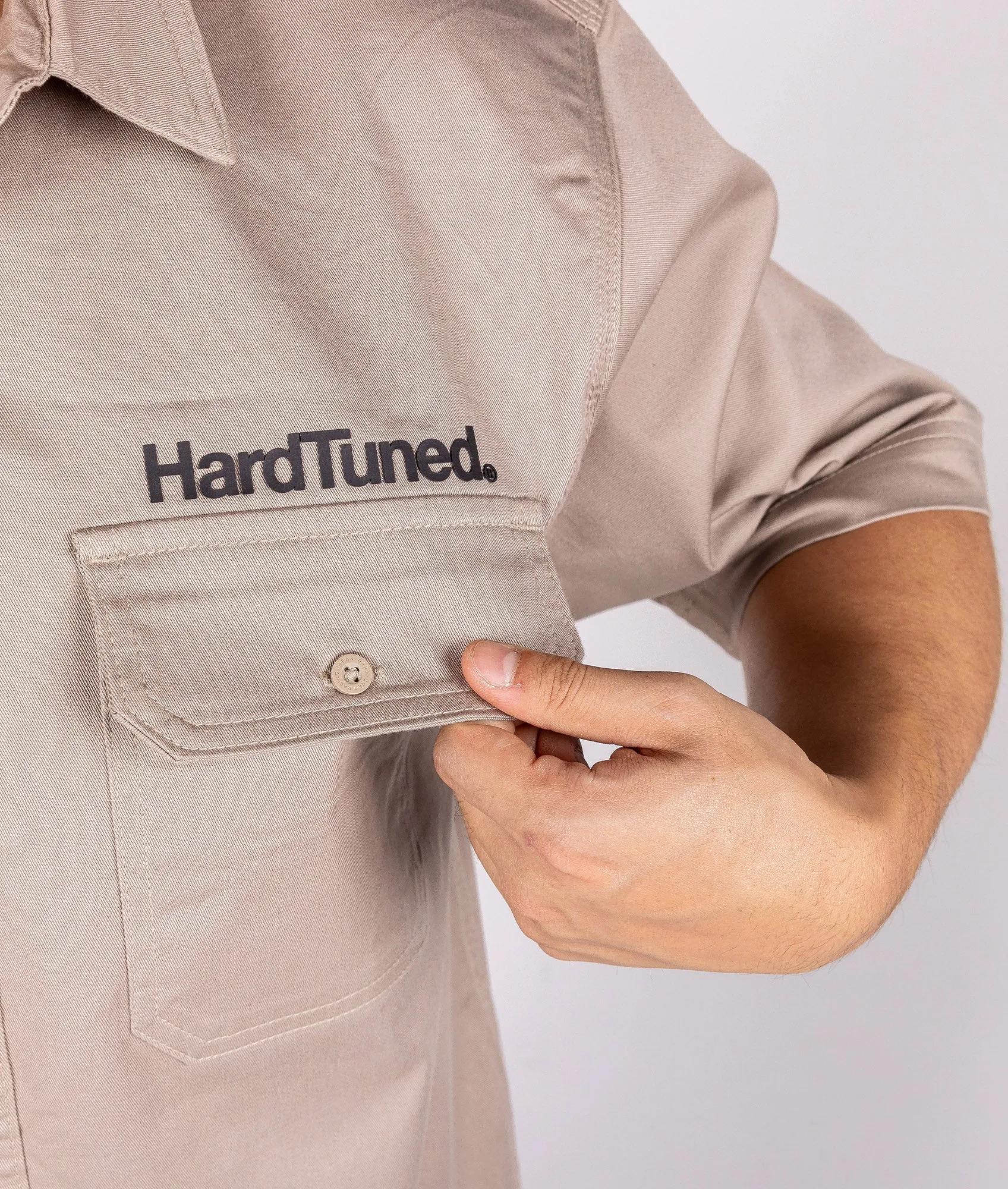 Hardtuned Short Sleeve Work Shirt - Tan