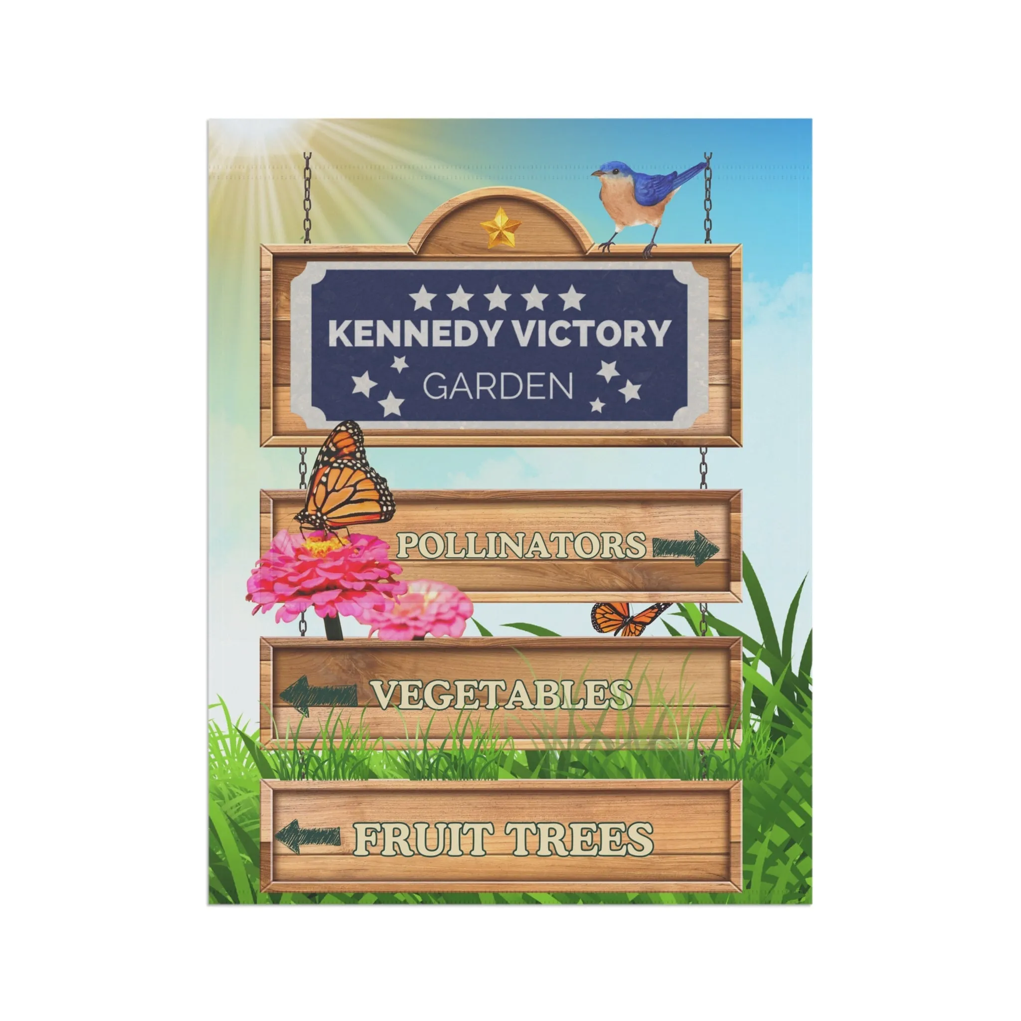 Kennedy Victory Garden Sign