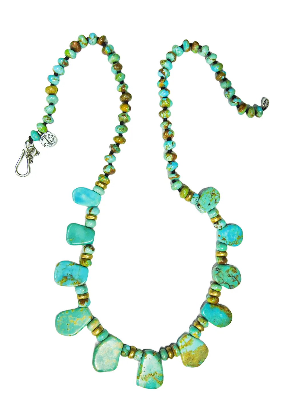 Kingman Arizona Turquoise Vintage Pendant Necklace